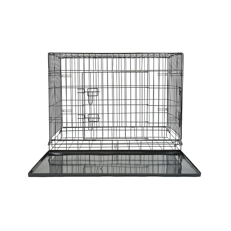 Caja metálica para perros de cría DH016-3 con bandeja de plástico