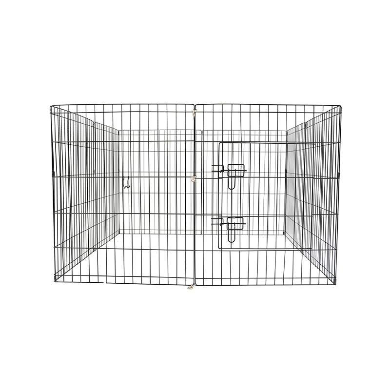 DH051-2 Caja plegable de parque para mascotas de metal de 8 paneles