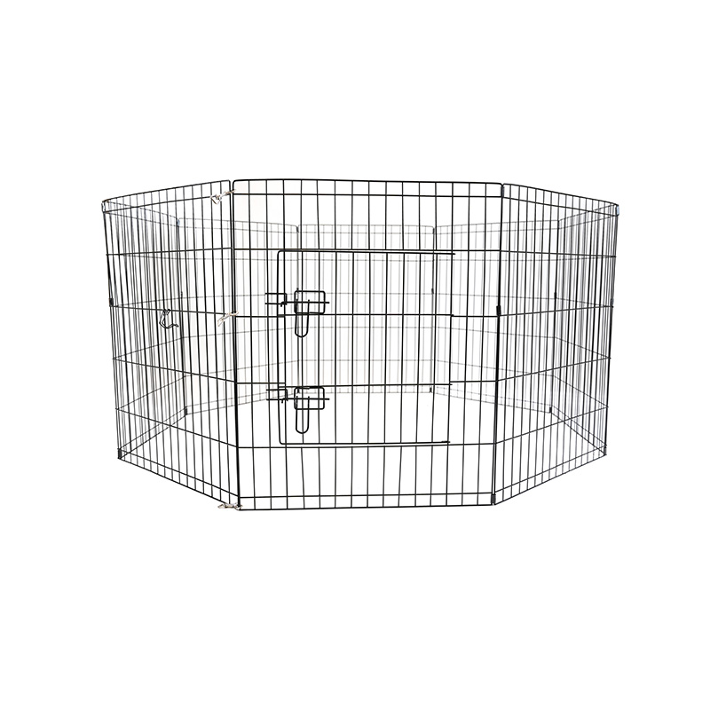 DH051-2 Caja plegable de parque para mascotas de metal de 8 paneles