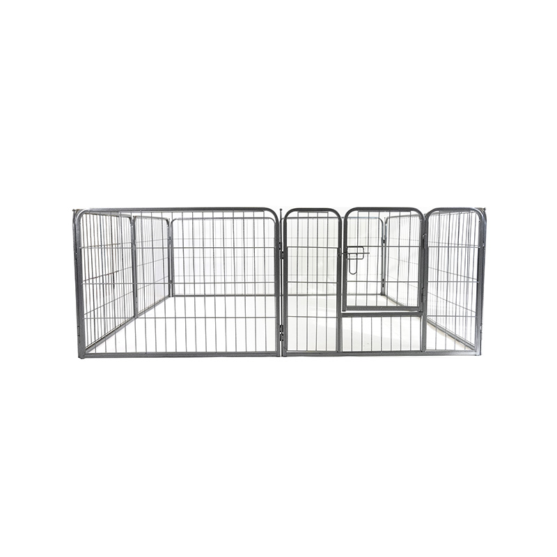 DH093-1 Valla para cachorros de metal resistente de 8 paneles