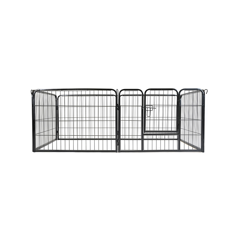 DH093-1 Parque infantil plegable de metal para ejercicio de perro mascota con valla de alambre de 6 paneles