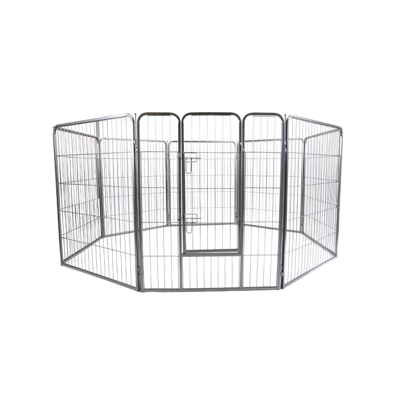 DH093-3 Valla para cachorros de metal resistente portátil de 8 paneles